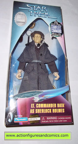 Star Trek DATA as SHERLOCK HOLMES 9 inch playmates toys action figures moc mip mib sherlock holmes
