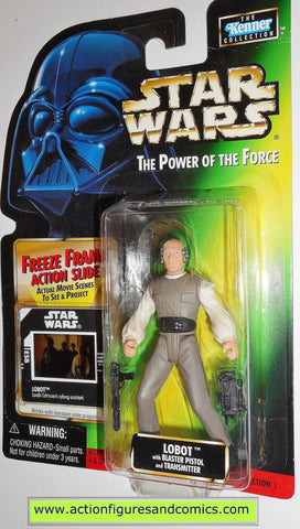 star wars action figures LOBOT power of the force hasbro toys moc