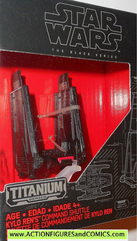 star wars titanium KYLO REN's COMMAND SHUTTLE the black series 2015 03 3 moc mib