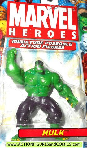 Marvel Heroes HULK 2.5 inch miniature poseable action figures 2005 toy biz universe moc