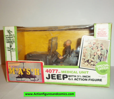 M*A*S*H mash tv series action figures 4077th JEEP MEDICAL UNIT 1982 moc mip mib