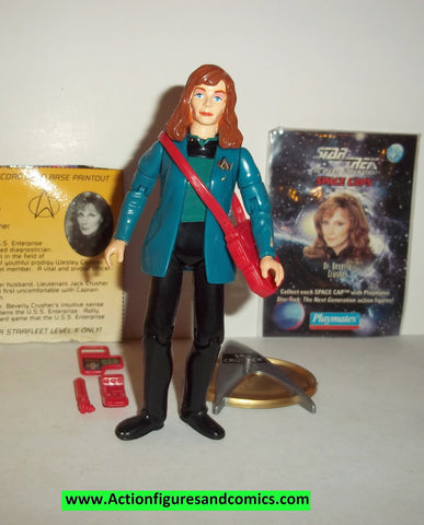 Star Trek DR BEVERLY CRUSHER 1993 space cap pog playmates 1994 complete action figures