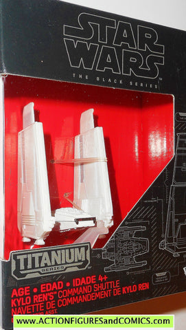 star wars titanium KYLO REN's COMMAND SHUTTLE the black series 2015 WHITE 03 3 moc mib