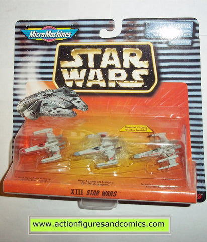 star wars micro machines XIII 13 collection X-WING FIGHTER red blue green galoob hasbro toys moc mip mib
