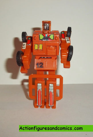 gobots SPOONS orange china variant with stickers 1983 100% Complete go bots #1025