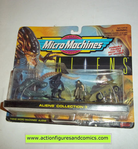 Aliens vs Predator micromachines QUEEN ALIEN HICKS DERELICT SHIP collection 3 1996 galoob complete