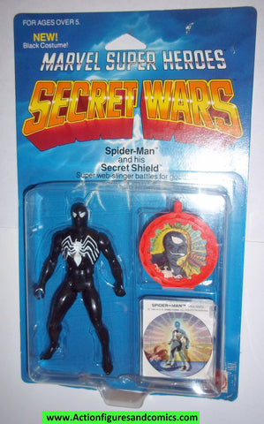 secret wars SPIDER-MAN black suit vintage 1984 mattel moc action figures marvel super heroes