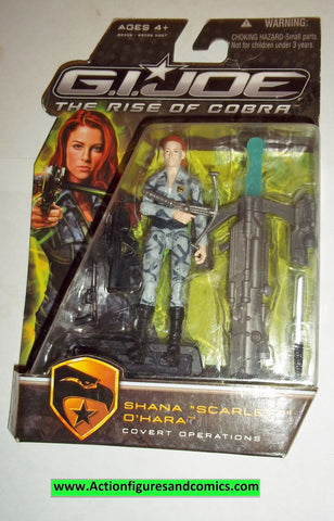 gi joe SCARLETT 2009 shana o'hara v12 rise of Cobra movie series moc mip mib action figures