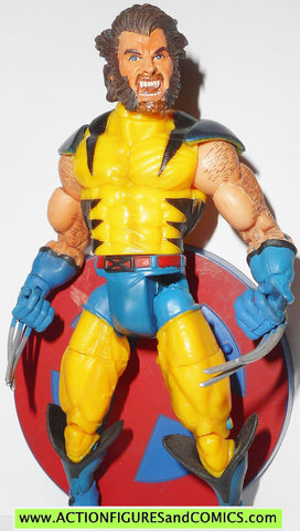 Marvel Legends WOLVERINE yellow suit unmasked 2004 x-men gift set complete
