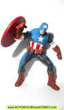 Marvel Heroes CAPTAIN AMERICA 2 inch miniature poseable action figures 2005 toy biz universe