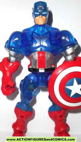 Marvel Super Hero Mashers CAPTAIN AMERICA translucent 6 inch universe action figure