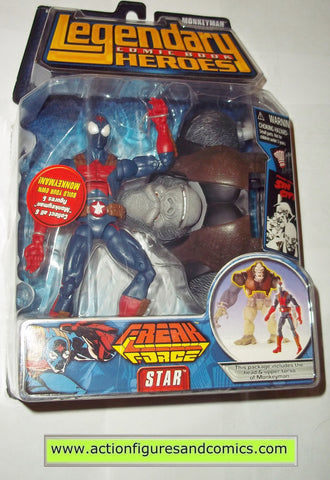 Legendary Comic Book Heroes STAR freak force Marvel Legends toy biz mib moc mip action figures