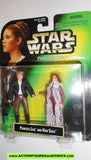 star wars action figures PRINCESS LEIA HAN SOLO BESPIN .01 GOLD card power of the force moc