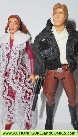 star wars action figures PRINCESS LEIA HAN SOLO BESPIN collection 1998 power of the force