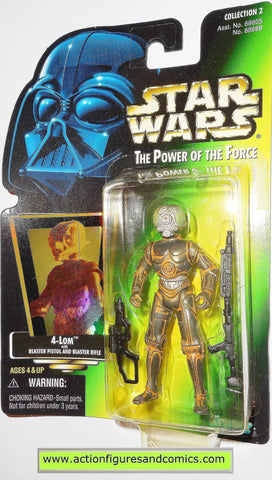 star wars action figures 4-LOM BOUNTY HUNTER power of the force hasbro toys moc