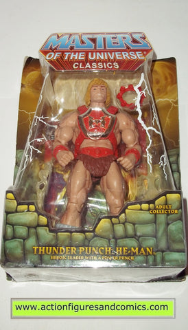 Masters of the Universe HE-MAN THUNDER PUNCH Classics motu action figures mattel mib moc mip 5532