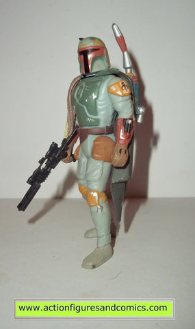 star wars action figures BOBA FETT 1997 HALF CIRCLE VARIANT complete power of the force potf