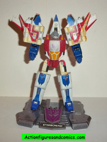Transformers Titanium STARSCREAM war within cybertron complete die cast 6 inch series yellow