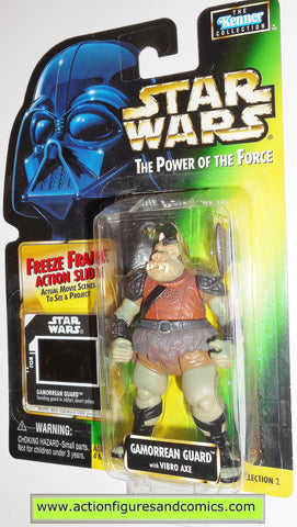 star wars action figures GAMORREAN GUARD freeze frame power of the force toys moc