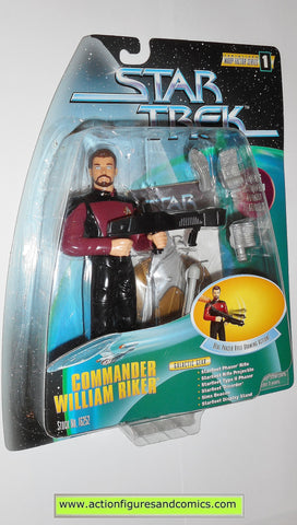 Star Trek COMMANDER RIKER warp factor series 6 inch playmates toys action figures moc mip mib