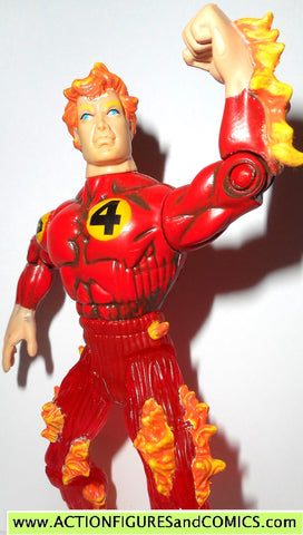 marvel super heroes toy biz HUMAN TORCH fire ice fantastic four 4 action figure