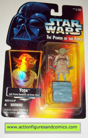 yoda red card hologram sticker power of the force star wars