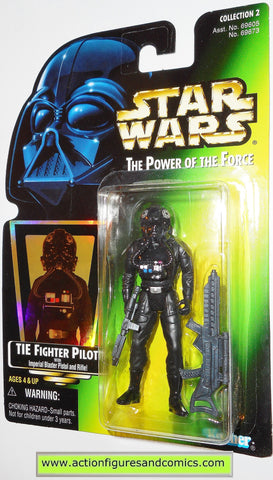star wars action figures TIE FIGHTER PILOT .03 power of the force hasbro toys moc