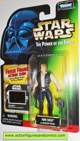 star wars action figures HAN SOLO freeze frame 02 power of the force toys moc