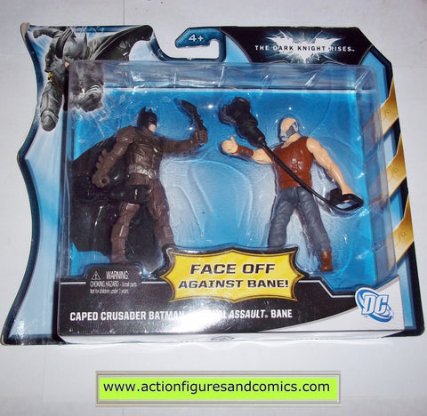 dc universe batman dark knight rises CAPED CRUSADER vs BANE FINAL ASSAULT infinite heroes mattel toys movie action figures