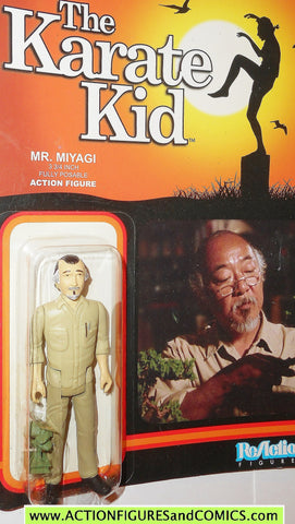 Reaction figures KARATE KID MR MIYAGI Pat Morita movie funko toys action moc