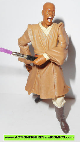 star wars action figures MACE WINDU arena confrontation 2002 attack of the clones