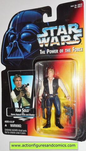 star wars action figures HAN SOLO 1995 power of the force moc