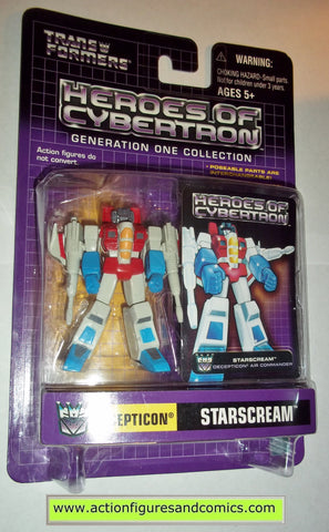 Transformers pvc STARSCREAM heroes of cybertron hoc hasbro toys action figures moc mip mib