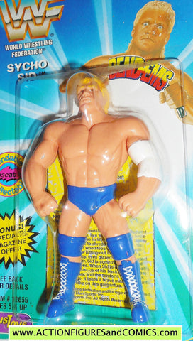 Wrestling WWF action figures SYCHO SID 1996 bend-ems justoys moc