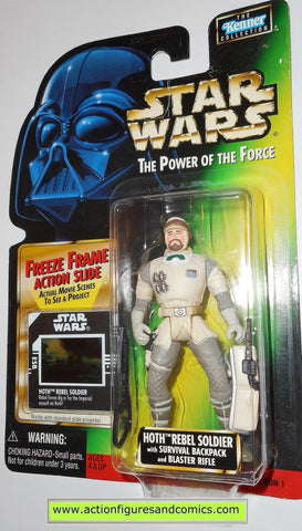 star wars action figures HOTH REBEL SOLDIER freeze frame power of the force moc