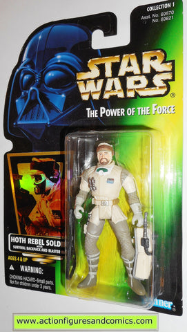 star wars action figures HOTH REBEL SOLDIER .01 power of the force action figure