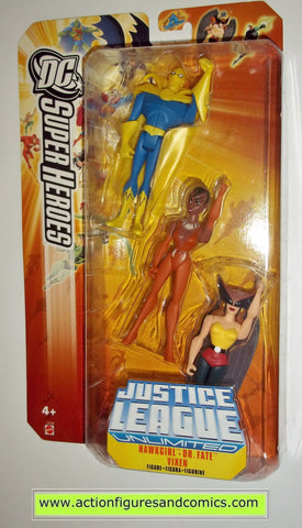 justice league unlimited DR FATE VIXEN HAWKGIRL 3 pack moc mip mib dc universe mattel