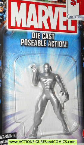 Marvel die cast SILVER SURFER poseable 2002 toy biz moc