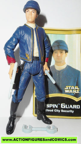 star wars action figures BESPIN SECURITY GUARD power of the jedi BOOK