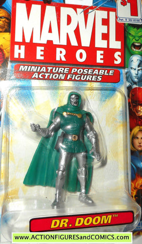Marvel Heroes DR DOOM 2.5 inch miniature poseable action figures 2005 toy biz universe moc