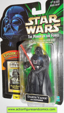 star wars action figures DARTH VADER flashback power of the force 1997 moc