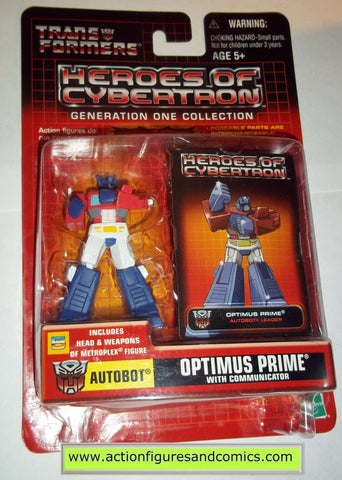 Transformers pvc OPTIMUS PRIME communicator heroes of cybertron hasbro toys action figures moc mip mib