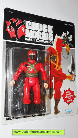 chuck norris karate kommandos NINJA MASTER RED 1986 kenner vintage action figures moc mip mib