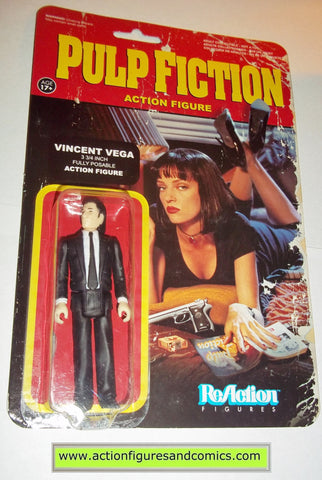 Reaction figures Pulp Fiction movie VINCENT VEGA funko toys action moc mip mib