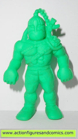 Kinnikuman Kinkeshi m.u.s.c.l.e MONGOLMAN 152 TEAL Japan muscle vintage bandai