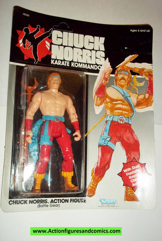 chuck norris karate kommandos CHUCK NORRIS BATTLE GEAR moc vintage 1986 action figures
