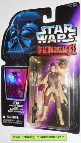 star wars action figures BOUSHH princess leia shadows of the empire hasbro toys moc mip mib