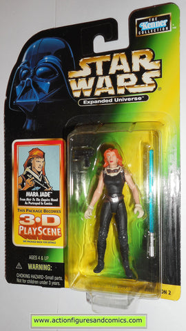 star wars action figures MARA JADE expanded universe 1998 power of the force hasbro toys moc mip mib