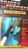 Transformers action cards MEGATRON aiming cannon trading card 1985