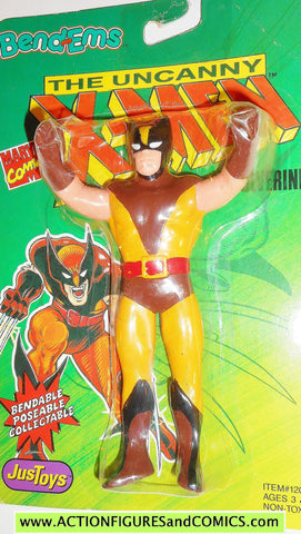 marvel super heroes WOLVERINE X-MEN 1991 bend ems justoys action figures moc 00
